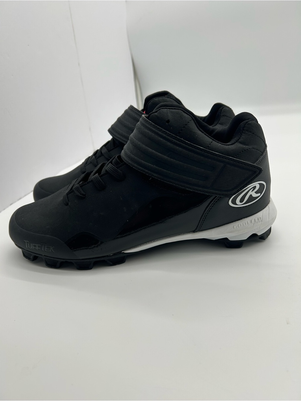 Rawlings Performance Mid 169993 Men’s Black LaceUp Baseball Cleats size 10